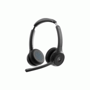 Cisco HS-WL-722-BUNA-C casque Sans fil Arceau Bureau/Centre d'appels Bluetooth Noir
