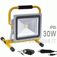 ÉCLAIRAGE DE CHANTIERS - PROJECTEUR DE CHANTIER LED COB 30W SANS-FIL