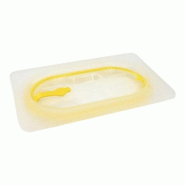 Couvercle Polypropylène étanche GN 1/9 - HACCP Jaune - Gastroland - jaune plastique polypropylène 3701666009204