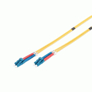 DIGITUS Câble de brassage monomode à fibre optique, LC / LC, LC Duplex - LC Duplex, 2 m, jaune - jaune 4016032248927