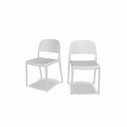 Lot de 2 chaises BLENDY - blanc