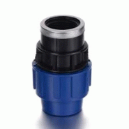 Manchon compression PP femelle - serrage rapide femelle taraudée 016x1/2" - Réf. 02ZFP016C