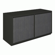 Meuble Vertigo T01 4 tiroirs à l'anglaise MDF naturel et noir 120x47x60 cm