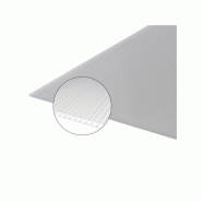 Plaque polycarbonate alvéolaire 10mm - translucide - largeur 98 cm - longueur 3 m - isolante et résistante aux UV