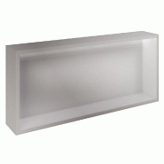 Présentoir Cage gris alu avec LED 86x14,5x38,4cm