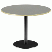 RestooTab - Table Rome XL Ø120cm verde comodoro fenix chants couleur laiton - vert Bois manufacturé TB-ROMXL-R120M-VER.CO-LAI