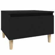 Table d'appoint Noir 50x46x35 cm Bois d'ingénierie Modèle Ombre Solaria Prime - 819502