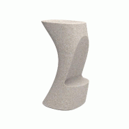 Tabouret haut in & out NOMA - écru granit