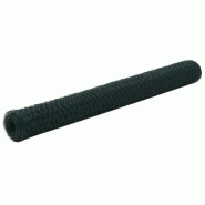 Vidaxl grillage acier avec revêtement en pvc 25x1,2 m vert 143266 Vidaxl grillage acier avec revêtement en pvc 25x1,2 m vert 143266