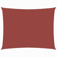 VidaXL Voile de parasol tissu oxford rectangulaire 3,5x4,5 m Modèle Balcon Luxe Prime - rouge 135379
