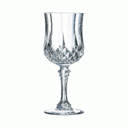 4 verres à pied 25 cl Longchamp- Cristal d'Arques - transparent 0883314961874