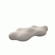 Banc design finition mat LAVA - écru granit