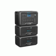 BLUETTI AC300 + 2*B300 Batterie de secours domestique - AC300 + 2*B300 + 3 Panneaux Solaires 120