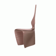 Chaise design in & out BIOPHILIA - marron
