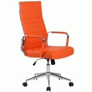 CLP Fauteuil de bureau Kolumbus similicuir Orange - orange polyester 317020 CLP Fauteuil de bureau Kolumbus similicuir Orange - orange polyester 317020