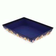 Corbeille carton rectangle VIllage 27x20 - Corbeille carton rectangle VIllage 27x20 -