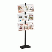 Edimeta Présentoir vitrine Presse H 177 cm NOIR 3 étagères PLEXIGLASS - transparent plastique 214173NR Edimeta Présentoir vitrine Presse H 177 cm NOIR 3 étagères PLEXIGLASS - transparent plastique 214173NR