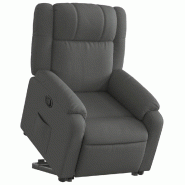 Fauteuil inclinable Gris foncé Tissu Modèle Brivona - 8721012176911