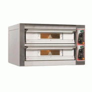 Four à pizza électrique Zanolli Citizen EP704+4 – 8 pizzas Ø33 cm – Double chambre – 400V – 11,2 kW - argenté Acier inoxydable 14/1 ZA CITIZENEP704+4