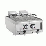 Friteuse électrique à poser - 2 cuves 8L - Série 600 - Buffalo - CU477