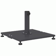Helloshop26 - Base de parasol carré extérieure moderne design chic 45 x 45 x 31 cm en acier gris foncé 02_0058924 - gris acier 3000240848117