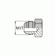 Mâle JIS tête hexagonale - JIS-OBMTOTH04 - 1/4' - Ø MJT 13.15 mm