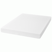 Merax Matelas, confortable, couvre-lit avec particules et poignées antidérapantes, certifié Oeko-Tex, ergonomique, dureté H3, 140x200cm - blanc mu