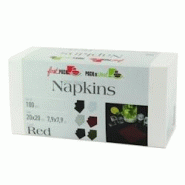 Packnwood FHC - 200Pcs - Serviette cocktail coton rouge 20x19,5 cm - textile recyclable 210SVCC20RD Packnwood FHC - 200Pcs - Serviette cocktail coton rouge 20x19,5 cm - textile recyclable 210SVCC20RD