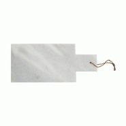 Planche à découper - wadiga - rectangulaire en marbre blanc 40x18cm
