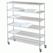 Sclessin 374.854 HYGIRACK Chariot Étagères L1520xP457mm Professionnel - 374.854