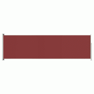 VidaXL Auvent latéral rétractable de patio 180x600 cm Rouge Modèle Neptune Élite - 317967