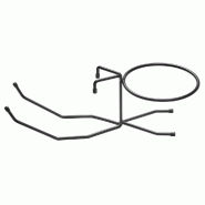 APS 30328 Support de table pour seau à champagne, métal noir, adapté aux seaux à champagne, Ø anneau (intérieur) 18 cm, pieds antidérapants - m