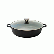 BAUMALU cocotte en fonte 36cm 6.5l noir 384941 - noir aluminium 035-1245844