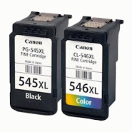 Canon Pack de 2 cartouches d'encre authentiques HP 545/546XL Noir et couleurs - programme SECOND - multicolore 3701352378249 Canon Pack de 2 cartouches d'encre authentiques HP 545/546XL Noir et couleurs - programme SECOND - multicolore 3701352378249