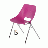 Chaise polyvalente en polypropylene pull - noir, avec accroche_1