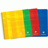 Clairefontaine Lot de 10 Carnet Metric A5+, 180p./90 feuilles 90 g/m² reliure intégrale, quadrillé 5x5 + marge - bleu 884C