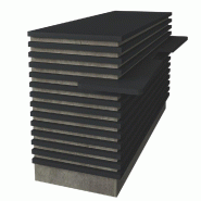 Comptoir Tasseau DP finition béton et gris anthracite L175xP58xH100cm