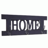 Décoshop26 - Porte-manteau mural patère en bois gris foncé vintage home avec 3 crochets 21 x 55 cm MED04066 - gris 3000380274531 Décoshop26 - Porte-manteau mural patère en bois gris foncé vintage home avec 3 crochets 21 x 55 cm MED04066 - gris 3000380274531