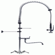 Douchette monotrou avec robinet intermédiaire H1200 mm - Cuistance - gris EC/EF 3900002