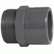 Embout PVC Femelle à Coller - Mâle Fileté D 016x3/8" - Référence 01IIFV016B