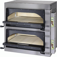 Four à pizza électrique professionnel digital. 2 chambres de cuisson entièrement réfractaires. Eclairage intérieur. Capacité 12 pizzas. FIMAR FM