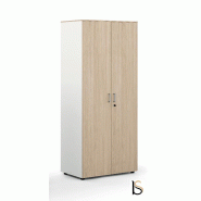 Grande armoire de rangement Pigreco - MARTEX. - Gris anthracite, Blanc pastel_0
