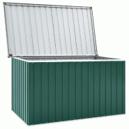 Helloshop26 - Coffre boîte meuble de jardin rangement 171 x 99 x 93 cm vert 02_0013128 - vert acier 3000716082724