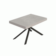Itamoby Table Extensible Niket En Cachemire 140/244X90 Cm Avec Pieds Anthracite - gris 8050598058343