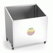 Lioninox Présentoir de fruits et légumes inox avec roulettes - 3701637616714 Lioninox Présentoir de fruits et légumes inox avec roulettes - 3701637616714
