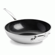 Poêle Wok 30 cm -  470 cl Argent Rond Inox Greenpan - argenté 4895156673705