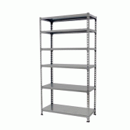 SimonRack Rayonnage métallique, 2500x1100x500 mm, 6 niveaux, tablette métallique, 200 kg au point de flexion, Gris - Simonclick - métal 8425437091520