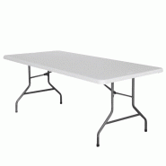 Table pliante rectangle HDPE Nimes 198x90x74 - Table pliante rectangle HDPE Nimes 198x90x74 -