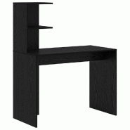 VidaXL Bureau Chêne noir 102 x 50 x 124 cm Bois d'ingénierie Modèle Vega StudioDesk Confort - 869355_0