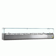 Vitrine réfrigérée GN1/4 GVC33-200 Inox L2000mm 33593 TEFCOLD